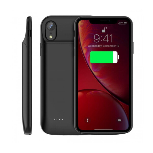 

Чехол аккумулятор AmaCase для iPhone XR Black (4000 мАч)