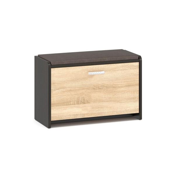 

Тумба для обуви с мягким сиденьем МЕБЕЛЬ-СЕРВИС Стул Комфорт-2 Венге темный + Дуб самоа