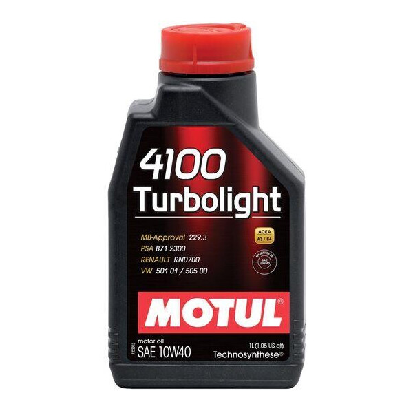 

Масло моторное Technosynthese Motul 4100 TURBOLIGHT SAE 10W40 (1L)
