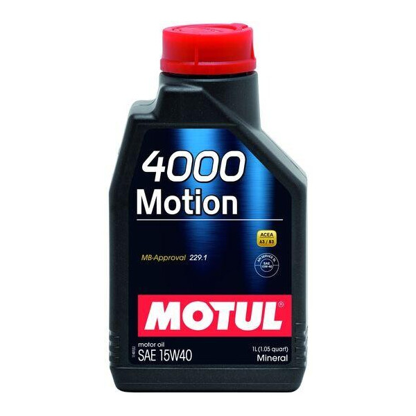 

Масло моторное минеральное Motul 4000 MOTION SAE 15W40 (1L)