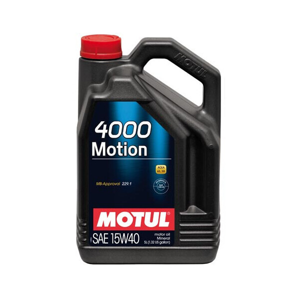 

Масло моторное минеральное Motul 4000 MOTION SAE 15W40 (5L)