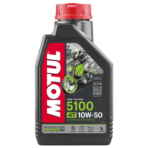 

Масло для 4-х тактных двигателей Technosynthese эстеровое Motul 5100 4T SAE 10W50 (1L)