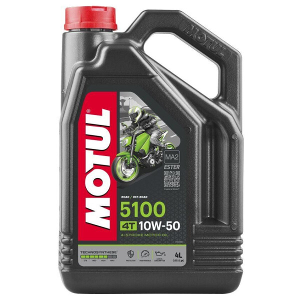 

Масло для 4-х тактных двигателей Technosynthese эстеровое Motul 5100 4T SAE 10W50 (4L)