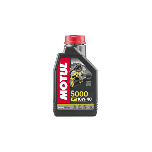 

Масло для 4-х тактных двигателей полусинтетическое Motul 5000 4T SAE 10W40 (1L)
