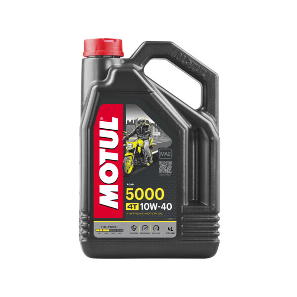 

Масло для 4-х тактных двигателей полусинтетическое Motul 5000 4T SAE 10W40 (4L)