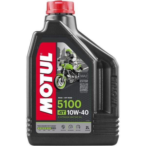 

Масло для 4-х тактных двигателей Technosynthese эстеровое Motul 5100 4T SAE 10W40 (2L)