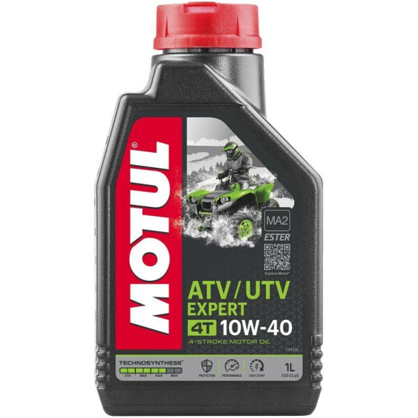 

Масло для 4-х тактных двигателей Technosynthese Motul ATV-UTV EXPERT 4T 10W40 (1L)