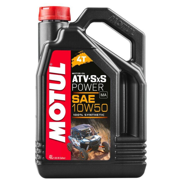 

Масло для 4-х тактных двигателей 100% синтетическое Motul ATV-SXS POWER 4T 10W50 (4L)
