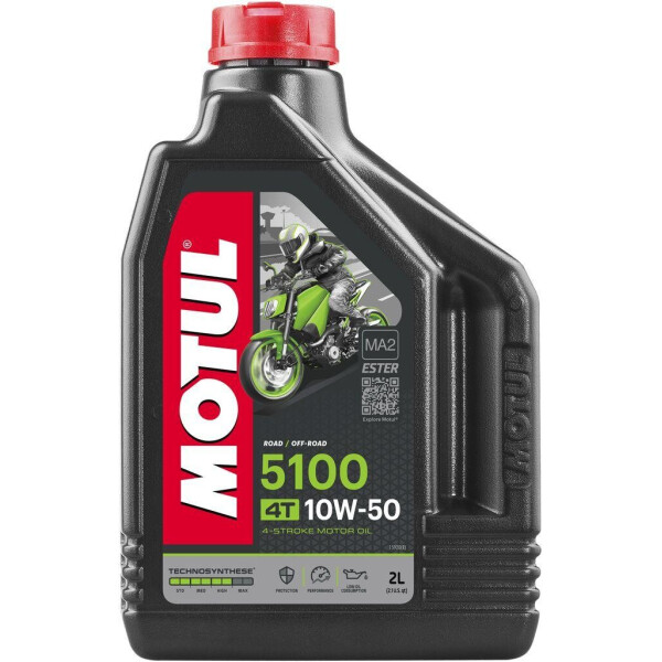 

Масло для 4-х тактных двигателей Technosynthese эстеровое Motul 5100 4T SAE 10W50 (2L)