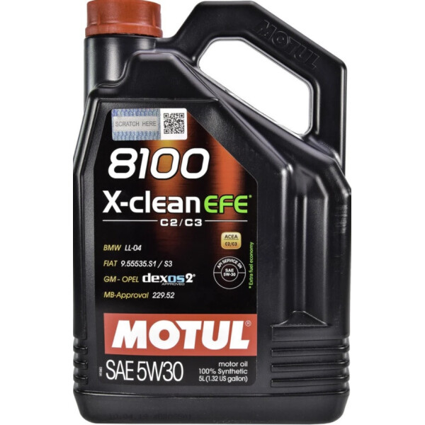

Масло моторное Motul 8100 X-CLEAN EFE SAE 5W30 (5L)