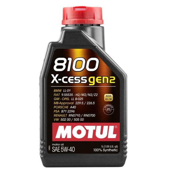 

Масло моторное Motul 8100 X-CESS GEN2 SAE 5W40 (1L)