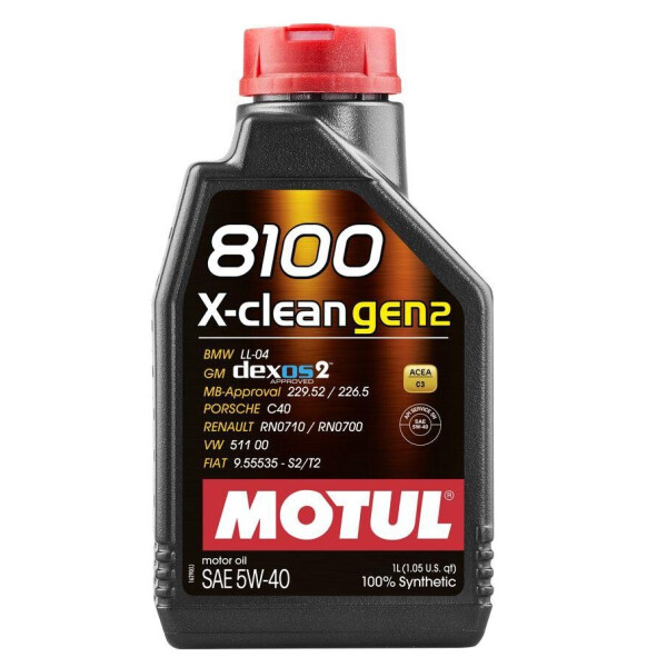 

Масло моторное Motul 8100 X-CLEAN GEN2 SAE 5W40 (1L)