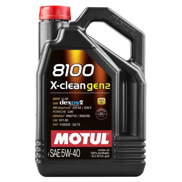 

Масло моторное Motul 8100 X-CLEAN GEN2 SAE 5W40 (5L)