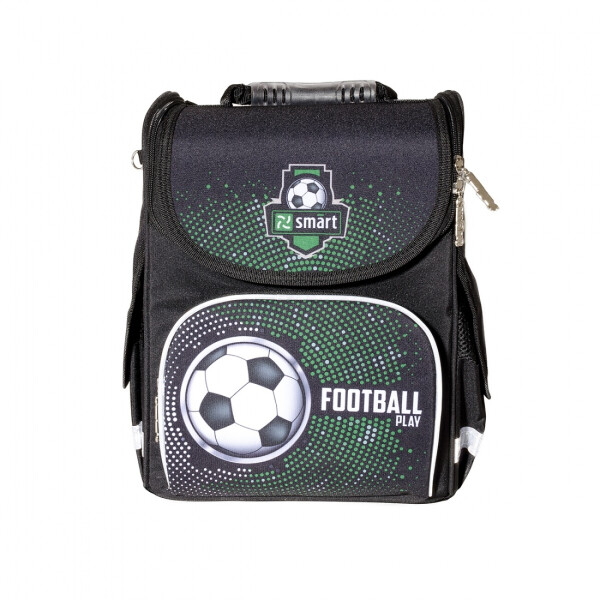 

Школьный рюкзак для мальчика каркасный SMART PG-11 Footbal 34х26х11см 10л Черный (558082)+Подарок 3 месяца пользования приложением Родительский контроль