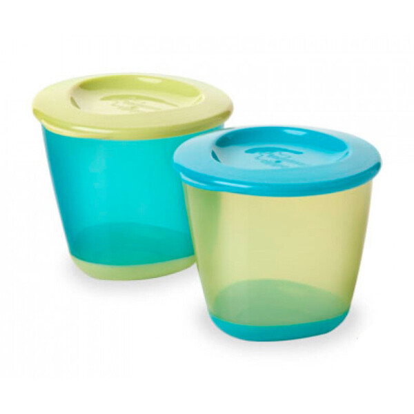 

Баночка с крышкой для еды Tommee Tippee 2 шт. бирюзовая и салатовая (44650271)
