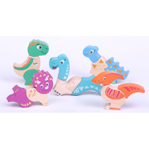 

Деревянная игрушка-конструктор Wumba Динозавры 5 фигурок (90012)