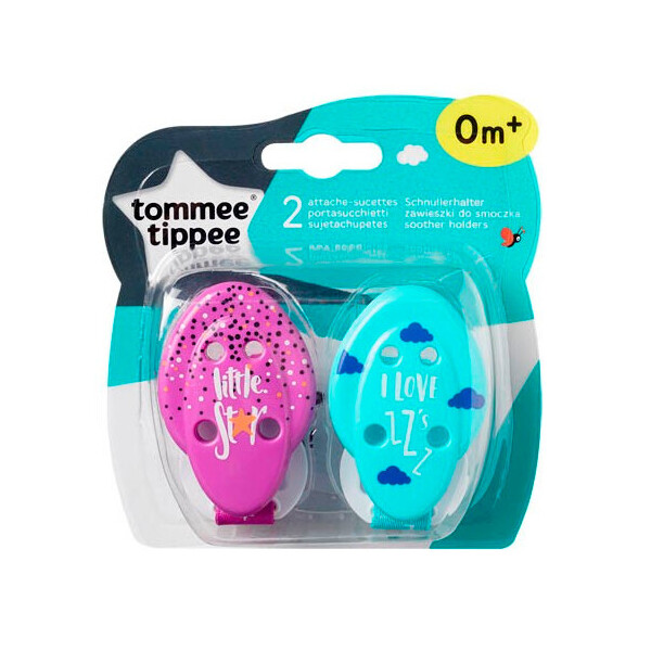 

Держатель для пустышки Tommee Tippee голубой, сиреневый (43336361(71,51))