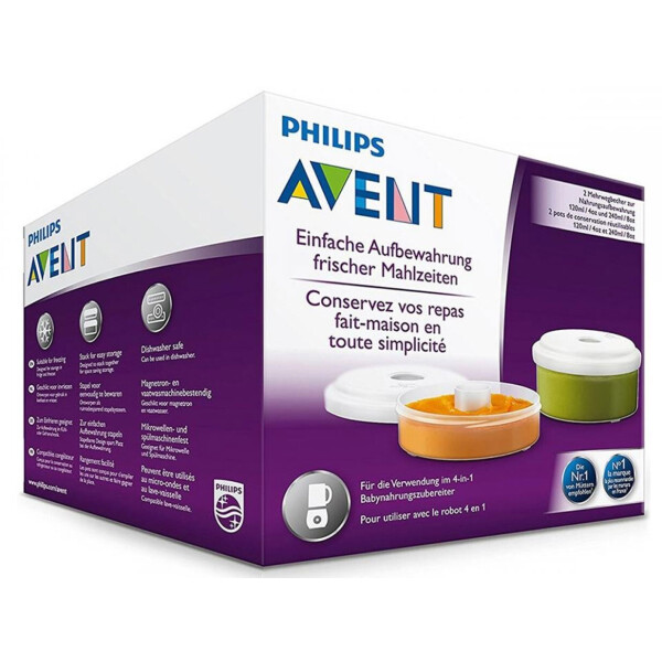 

Контейнеры для блендера-пароварки 4 в 1 Philips Avent 2шт (SCF876/02)