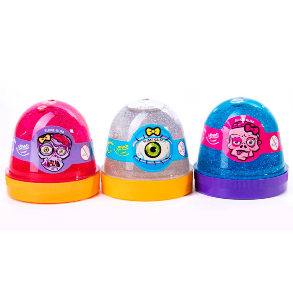 

Лизун-антистресс Mr.Boo баночка-сюрприз с глиттером 120 г (80003)