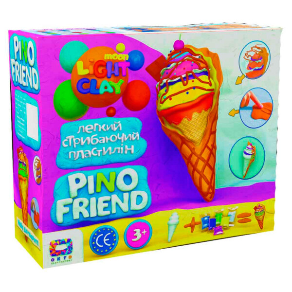 

Набор легкого прыгающего пластилина Moon Light Clay Pino Friend Айси (70039)