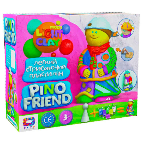 

Набор легкого прыгающего пластилина Moon Light Clay Pino Friend Джексон (70038)
