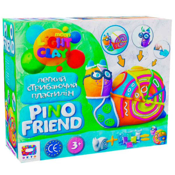

Набор легкого прыгающего пластилина Moon Light Clay Pino Friend Райли (70037)