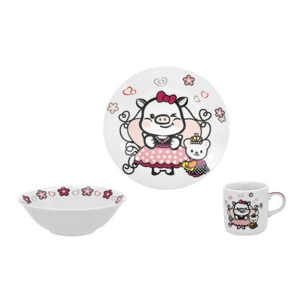 

Набор посуды Limited Edition Sweety 3 предмета керамика (C535)