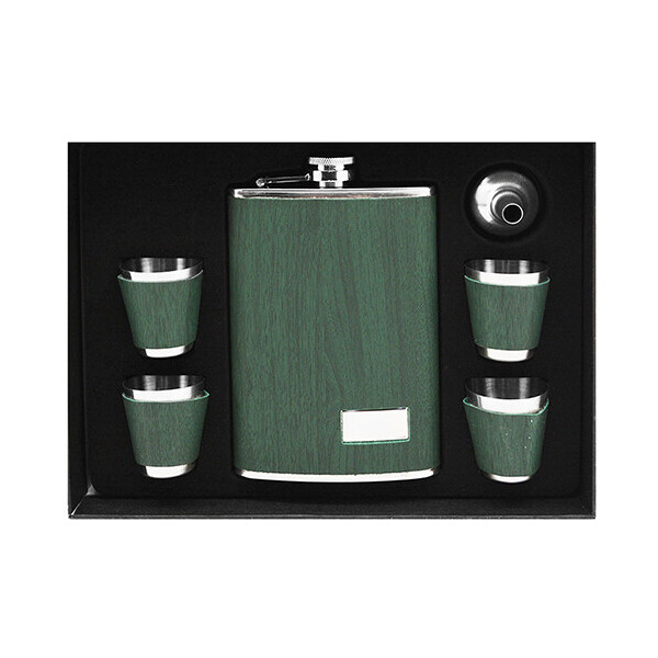 

Фляга и 4 рюмки Stenson 260 мл Green (R86711)