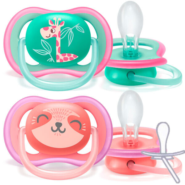

Пустышка Avent Ultra-Air 18+ мес 2 шт для девочек (SCF349/12)