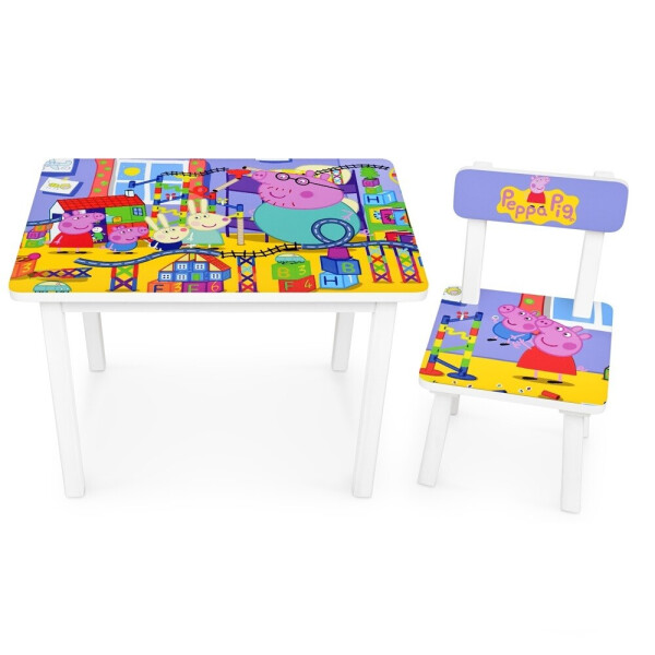 

Столик со стульчиком Bambi Peppa Pig BSM2K-50 White / Blue / Yellow (BSM2K-50)