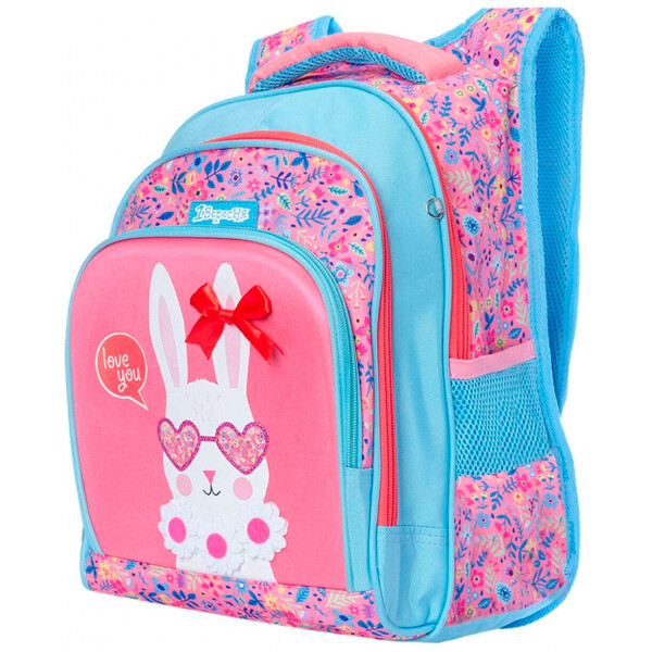 

Рюкзак 1 Вересня Happy bunny голубой с розовым18 л (558223)
