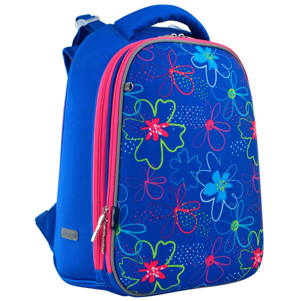 

Рюкзак 1 Вересня Vivid flowers каркасный синий 16,5 л (556038)