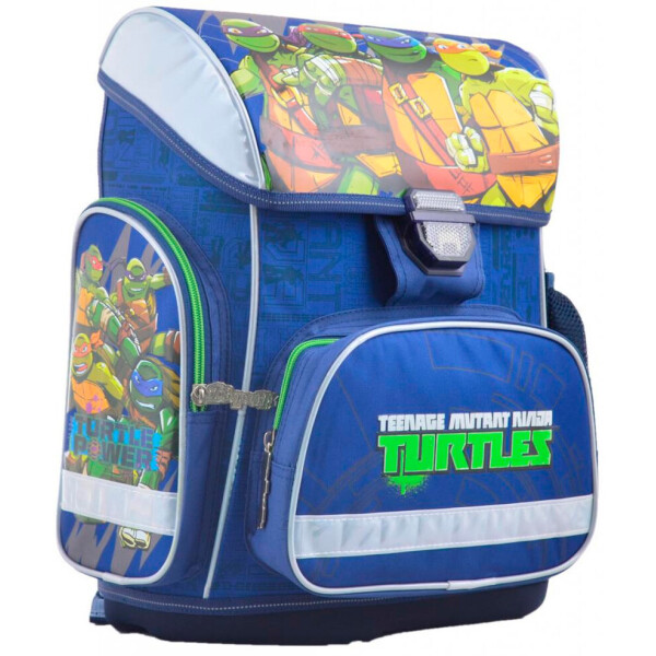 

Рюкзак 1 сентября Turtles каркасный синий 19 л (555084)