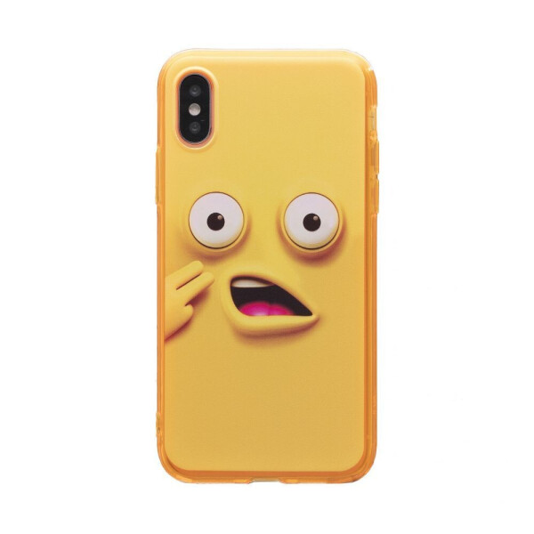 

Панель Smile для Apple iPhone X / Xs Жёлтый Удивлен (29376)