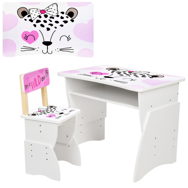 

Парта со стульчиком Bambi Леопард 905-50 White / Pink (905-50)
