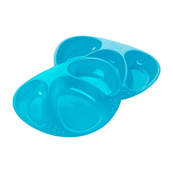 

Тарелочки трехсекционные Tommee Tippee 2 шт. бирюзовые (440272)