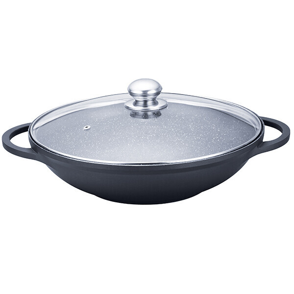 

Сковорода WOK Maestro с крышкой Granite 32 см (MR-4832)