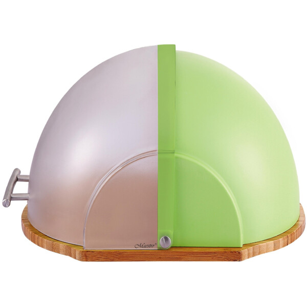 

Хлебница Maestro с откидной крышкой Lime Green / Brown (MR-1678)