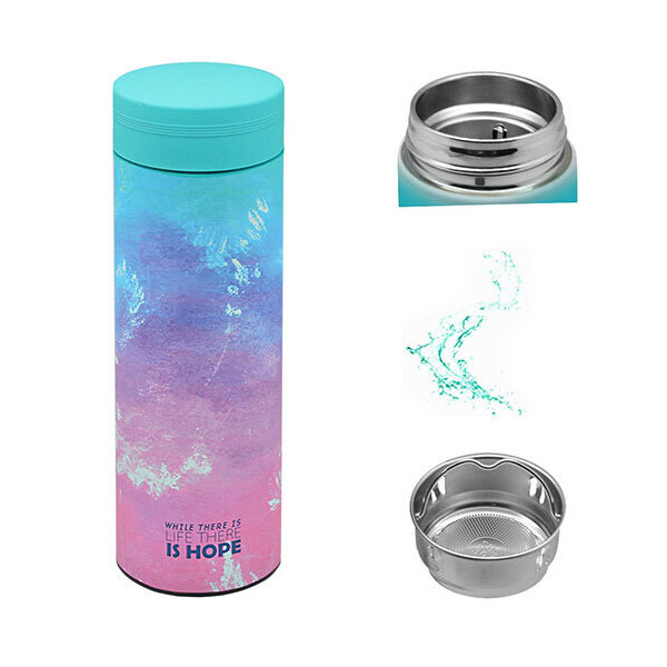 

Термос Stenson Киты 450 мл Blue-Pink (MT-3343)
