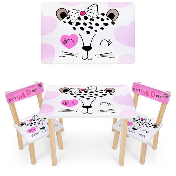 

Столик Bambi Леопард 501-88 White / Pink (501-88)
