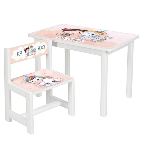 

Столик Bambi Девочка и единорог BSM1-18 White / Beige (BSM1)