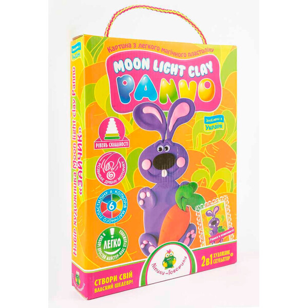 

Картина из легкого прыгающего пластилина Moon Light Clay Panno Зайчик (70006)