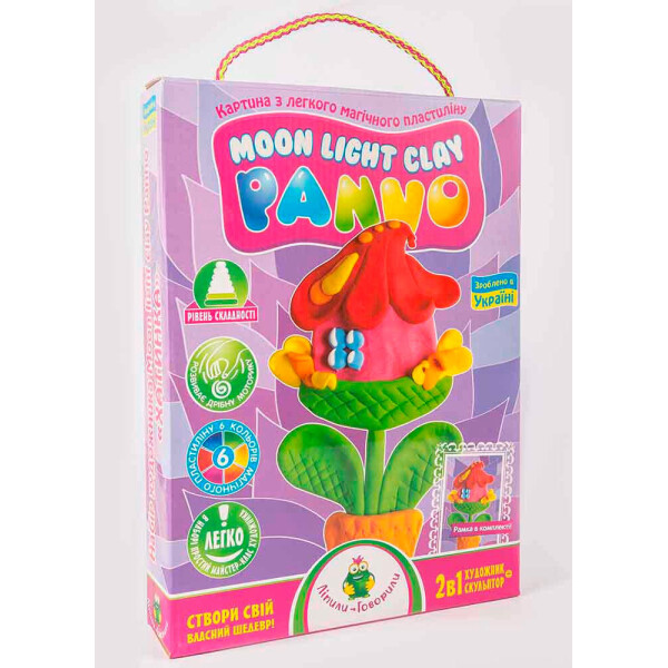 

Картина из легкого прыгающего пластилина Moon Light Clay Panno Избушка (70007)