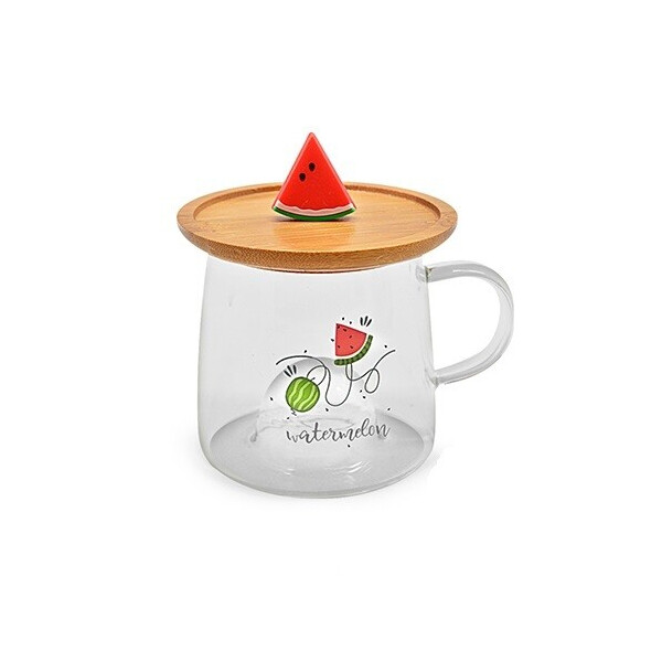 

Чашка с крышкой-подставкой Stenson Watermelon 280 мл (R29549)