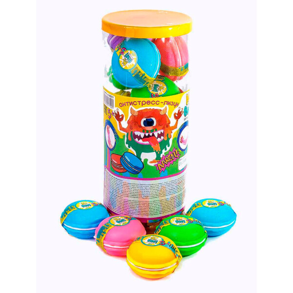 

Лизун-антистресс Mr.Boo баночка-сюрприз Макарун 40г (80011)