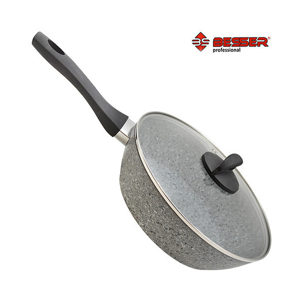 

Сковорода Besser с крышкой Granite 28 см (10333)