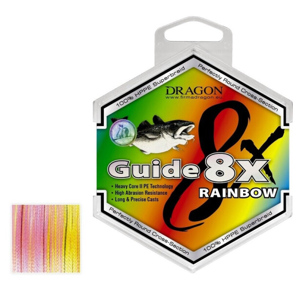 

Шнур Dragon Guide 8X Rainbow 250 м 0.25 мм 23.80 кг Радуга (PDF-42-10-925)
