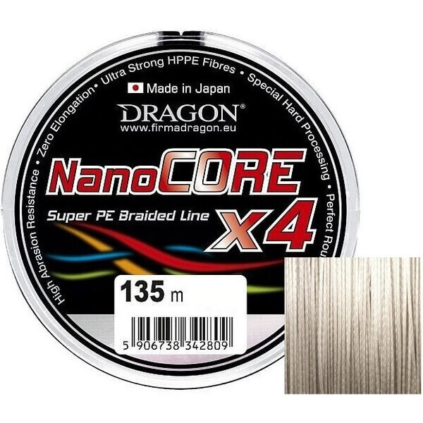 

Шнур Dragon NanoCORE X4 135 м 0.08 мм 6.1 кг Серый (PDF-41-06-008)