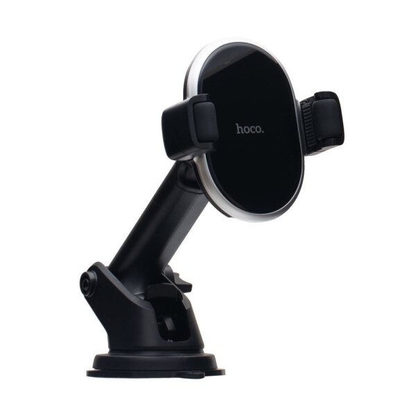 

Автодержатель Hoco S12 + Wireless Black Steel (25706)