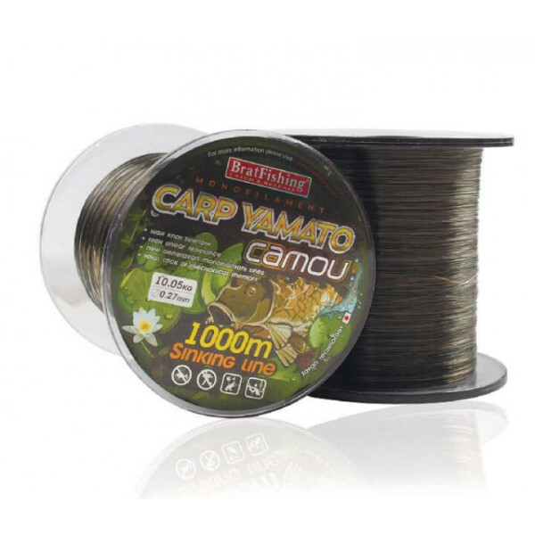 

Леска BratFishing Carp Yamato - Camou 1 000м 0.25мм (30/01-018-025)